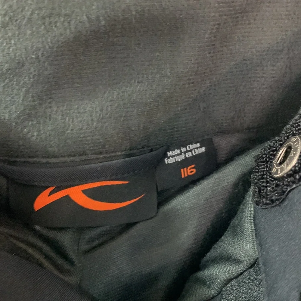 KJUS Waterproof Snowboard Ski Pants Blue Black Orange Kids Boys 6/116 Outdoor - Picture 2 of 13